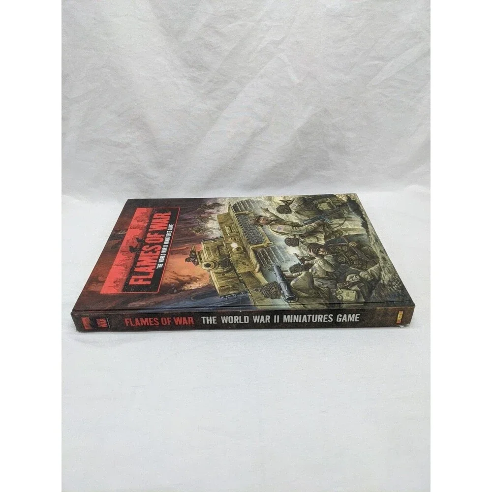 Lot Of (2) Flames Of War World War II Miniatures Game Rulebooks Hardcover Mini